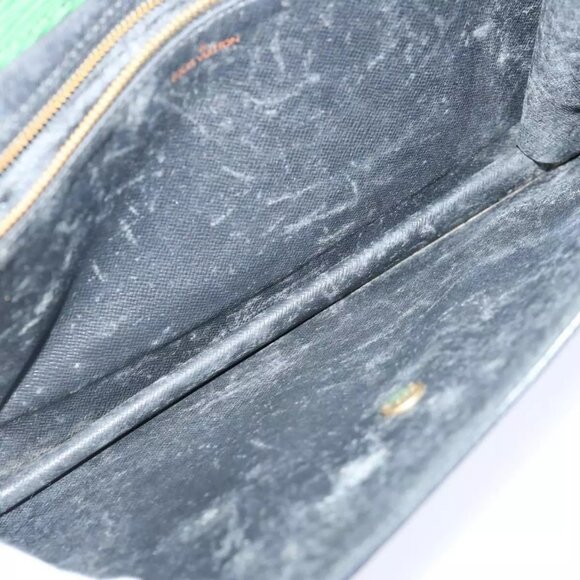 LOUIS VUITTON Epi Montaigne 27 Clutch Bag Green - Picture 12 of 16